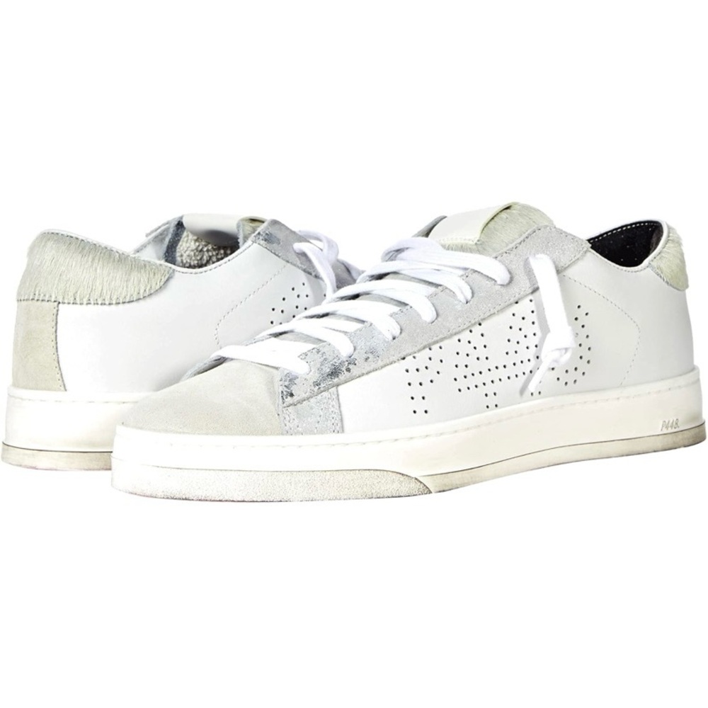 P448 Jack Sneaker Zebra y Sz 39 pink sole GUC